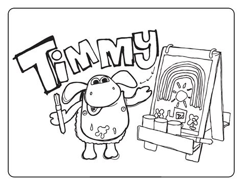 Timmy Time - Coloring Pages