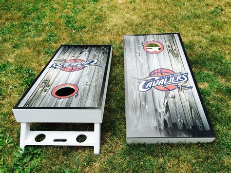 Custom Cornhole boards made by Stu Louden. The vinyl wrap came from ...