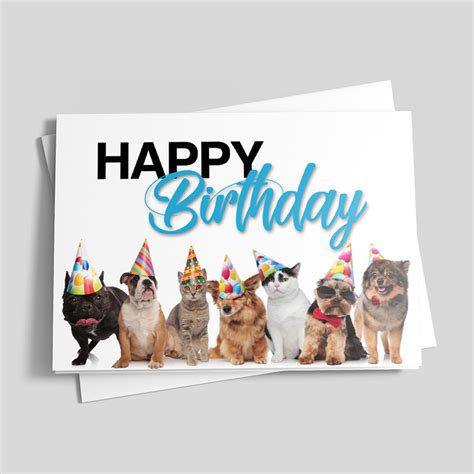 Party Animals Birthday Card by 123Print