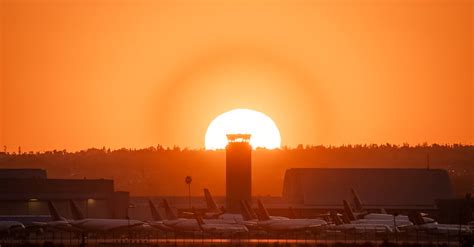 Airport Sunset · Free Stock Photo