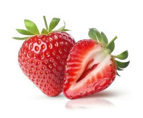 Premium AI Image | Strawberry cut in half