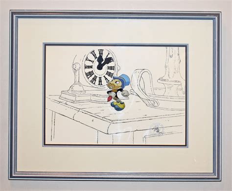 Original Walt Disney Mickey's Christmas Carol Production Cel of Jiminy Cricket (1983 ...