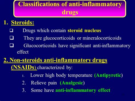 Anti inflammatory Drugs Classifications | Universal Health Products