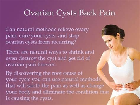 Ovarian Cysts Back Pain