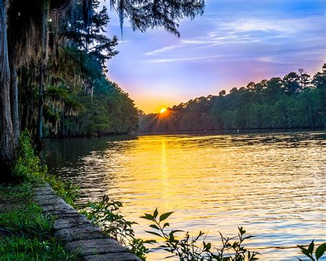 Sunset At Caddo Lake State Park Photograph by Geoff Mckay