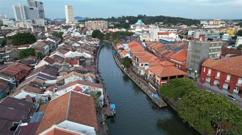 Aerial View of Malacca editorial stock image. Image of heritage - 259656024