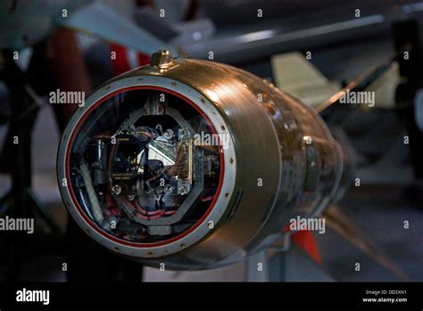 Closeup photograph of an early aircraft missiles guidance system Stock Photo - Alamy