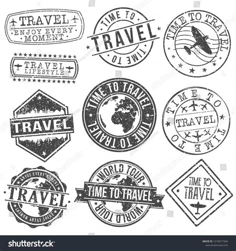 Travel and Tourism Quality Original Stamp Design Vector Art Round Seal #Ad , #affiliate, # ...