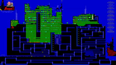 ZX-Spectrum Games - Saboteur 2 - Avenging Angel - mapa