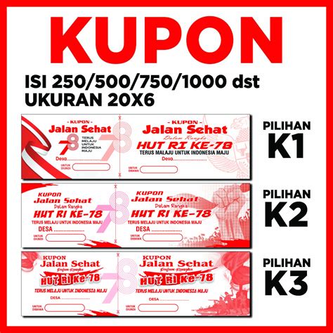 Jual Cetak kupon jalan sehat undian | Shopee Indonesia