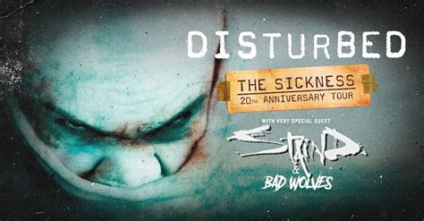 DISTURBED Confirm 31-Date The Sickness 20th Anniversary Amphitheater ...