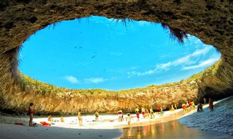 playa del amor hidden beach mexico marieta islands 3 | Cool places to visit, Mexico travel ...