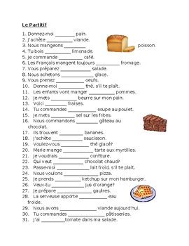 Partitif (French Partitive Article) Worksheet 1 by jer520 LLC | TPT