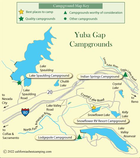 Yuba Gap Campground Map