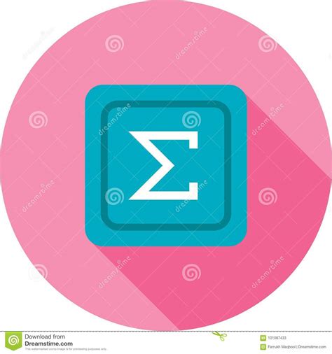 Summation Symbol stock vector. Illustration of math - 101087433