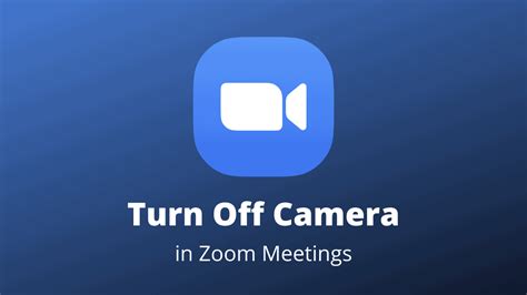 How to Turn Off Camera on Zoom