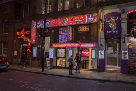 Chinese Restaurant China City at Manchester England 8-12-2019 Editorial ...