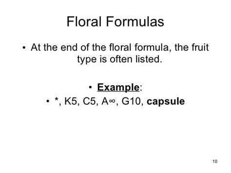 Floral formulas and diagrams