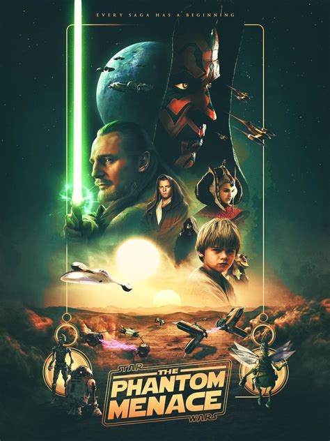 Star Wars: The Phantom Menace poster by Nicolas Tetreault-Abel : r/StarWars