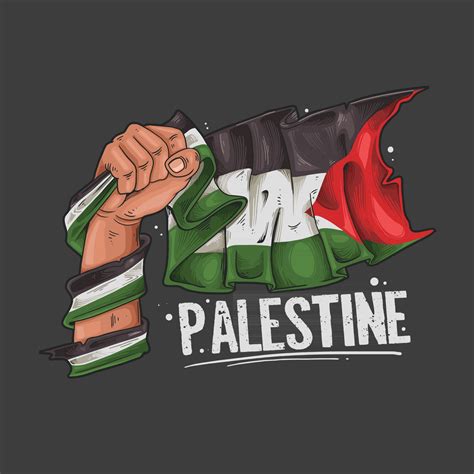 hand hold palestine flag illustration 2534603 Vector Art at Vecteezy