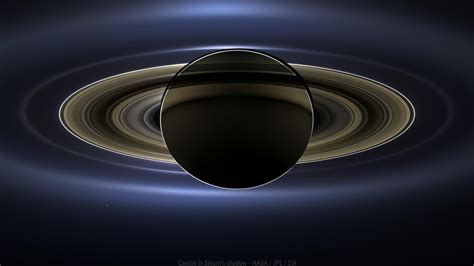 Wallpaper: In Saturn's Shadow (The Day the… | The Planetary Society