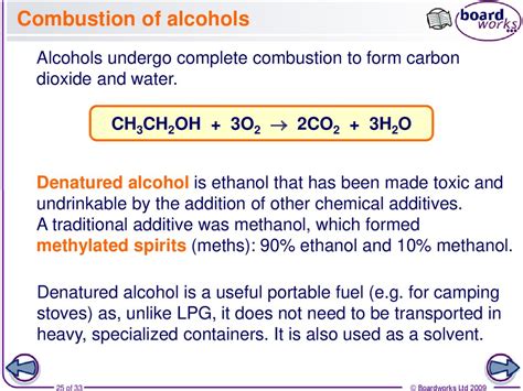 Organic chemistry. Alcohols - online presentation