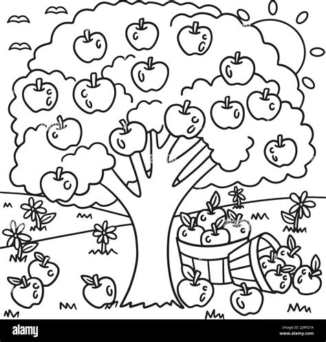 Fall Tree Coloring Page