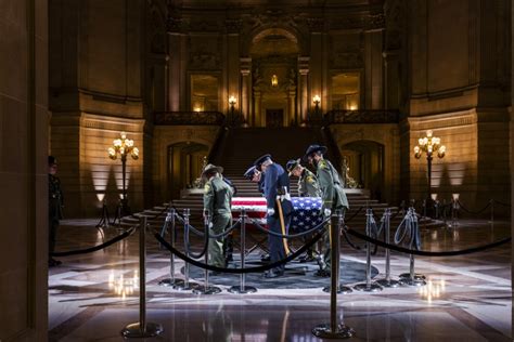 Sen. Dianne Feinstein honored at a funeral service in San Francisco