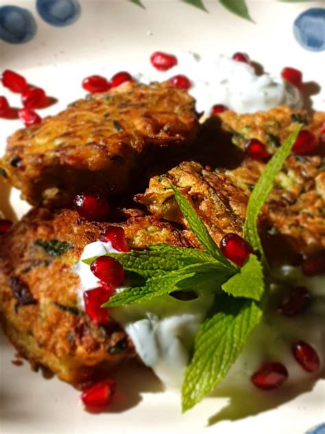 Courgette Fritters - Food Wine Garden