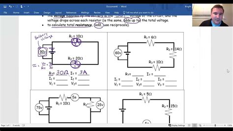 Series Circuit Problems Solutions - YouTube