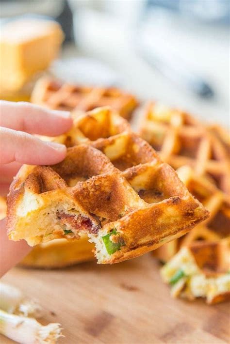 Chef Capon’s Bacon Cheddar Waffles – Fifteen Spatulas