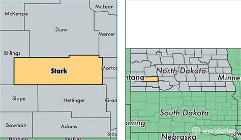 Stark County, North Dakota / Map of Stark County, ND / Where is Stark County?