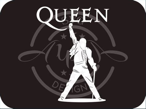 Silhouette Png, Queen Band, Freddie Mercury, Svg Files For Cricut ...