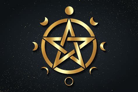 Icon Of Pentacle Or Pentagram Symbol Wicca Vector Ima - vrogue.co
