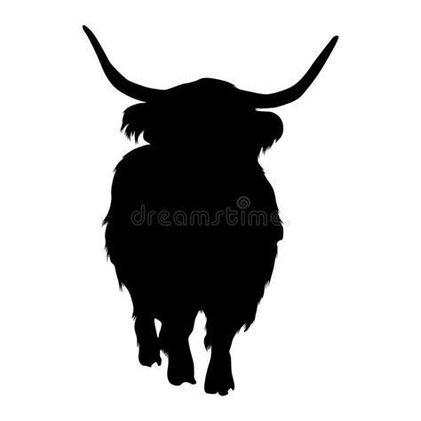 Highland Cattle Silhouette Stock Illustrations – 189 Highland Cattle ...