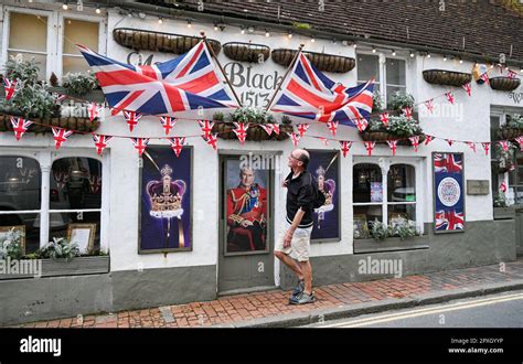 Rottingdean , Brighton UK 2nd May 2023 - Ye Olde Black Horse pub in Rottingdean village near ...