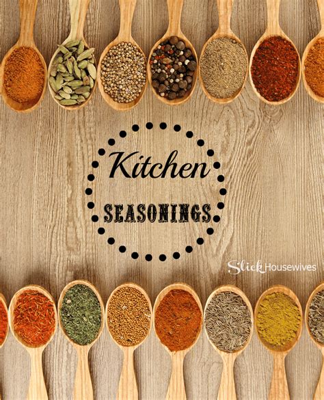 Healthy Cooking Tips: Kitchen Seasonings - Slick Housewives