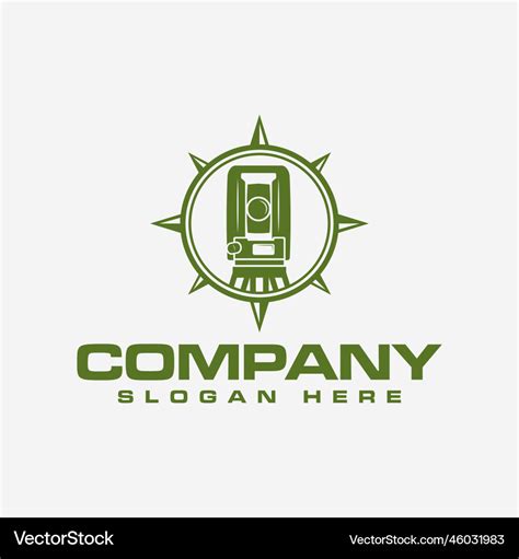 Land surveying logo icon Royalty Free Vector Image