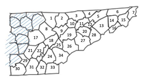 East Tennessee Counties Map Diagram | Quizlet