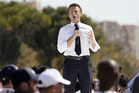 Macron courts Marseille voters - The Columbian