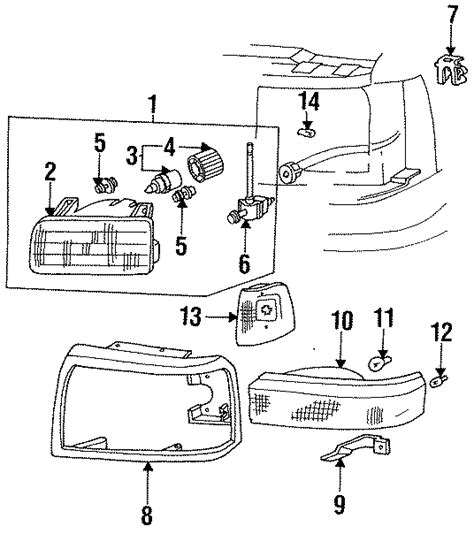 Ford Bronco Headlight Assembly. LAMPS - F2TZ13008B | Mid-Tenn Ford Truck Sales Inc., Nashville TN