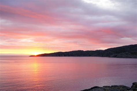 Sunset at Achmelvich Beach in the Scottish Highlands Stock Photo ...