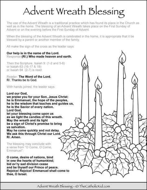 Advent Wreath Prayers 2025 Catholic - Susan Estrella