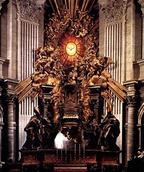 The Chair of Saint Peter by Gian Lorenzo Bernini | St peters basilica ...