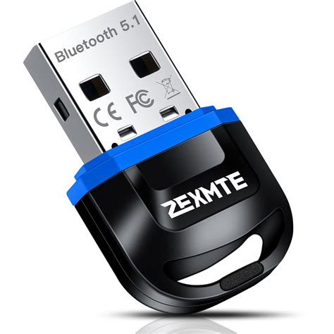 Buy ZEXMTE USB Bluetooth 5.1 Adapter for PC- Bluetooth Dongle Wireless ...