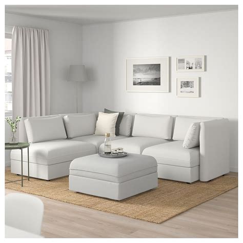 IKEA - VALLENTUNA Modular corner sofa, 4-seat | Sofas for small spaces, Corner sofa for small ...