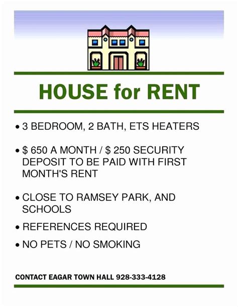 For Rent Flyer Template Free Awesome Rental Advertisement Template House Rental Flyer Template ...