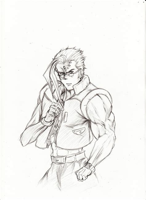 Street fighter 5 Nash sketch. by Penzoom on DeviantArt