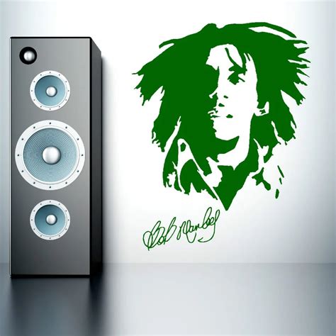 57X60cm Fahsion BOB MARLEY Vinyl Wall Art Decal Sticker Bedroom Home ...