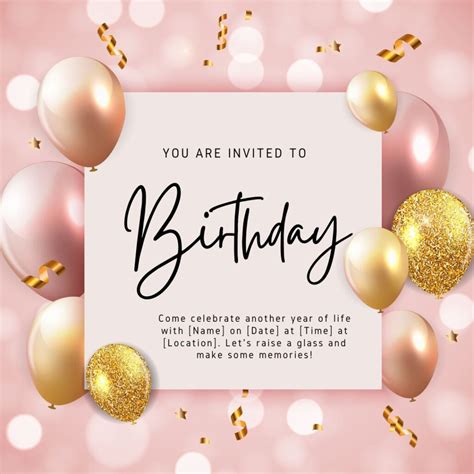 150+ Birthday Invitation Message: Celebrate in Style